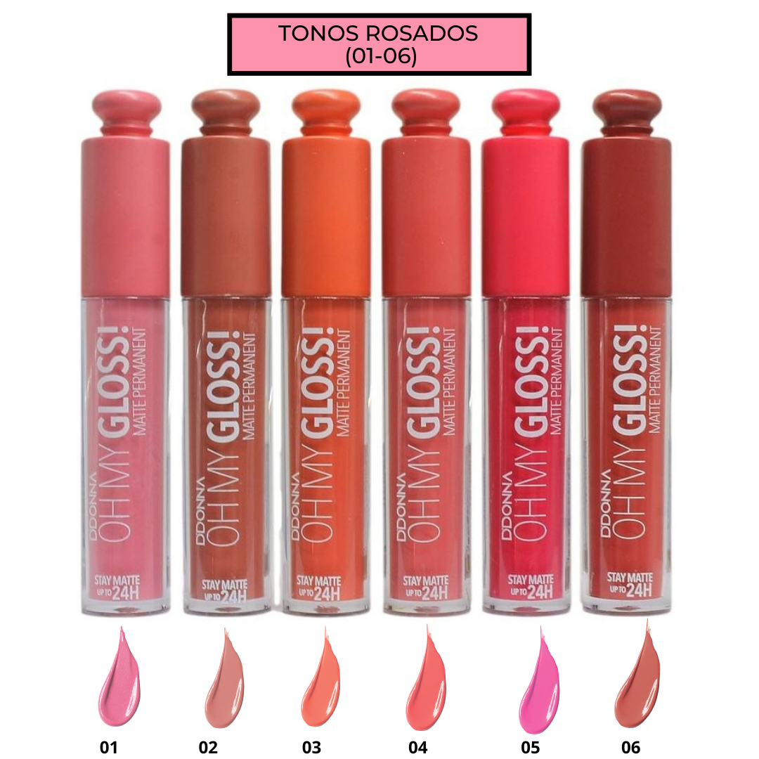 OH MY GLOSS™ - Conjunto de 6 Lip Gloss Permanentes