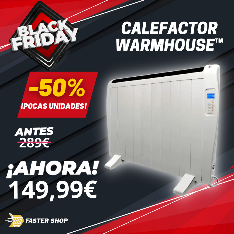 Calefactor con Sistema Ahorro Eléctrico WarmHouse