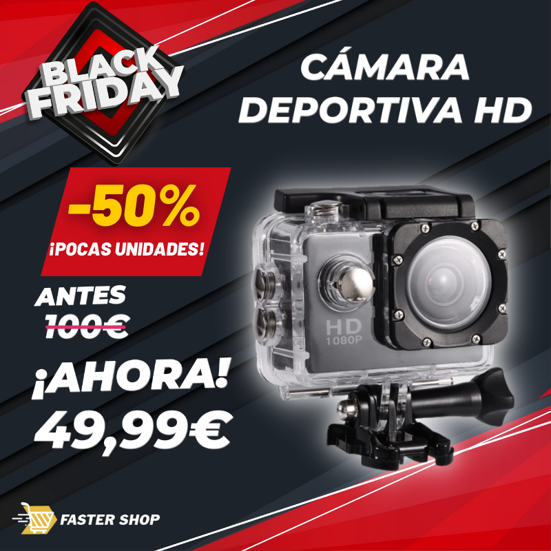 Cámara Deportiva HD PRO MAX