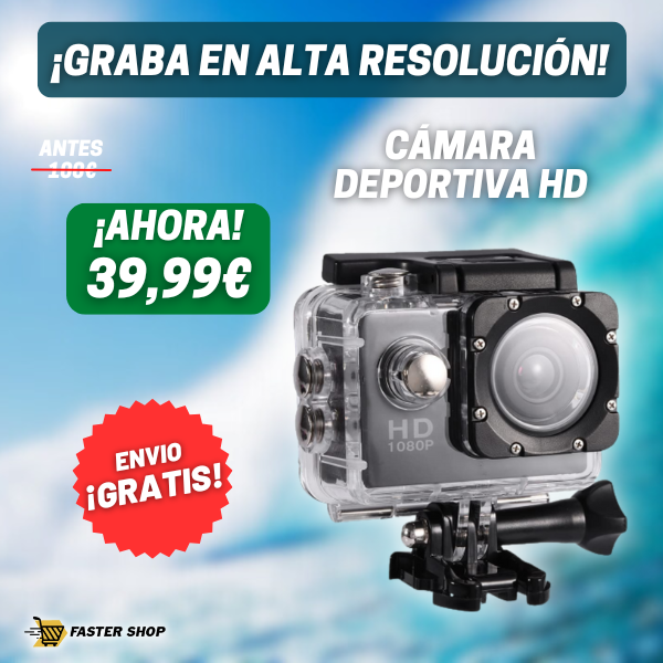 Cámara Deportiva HD PRO MAX