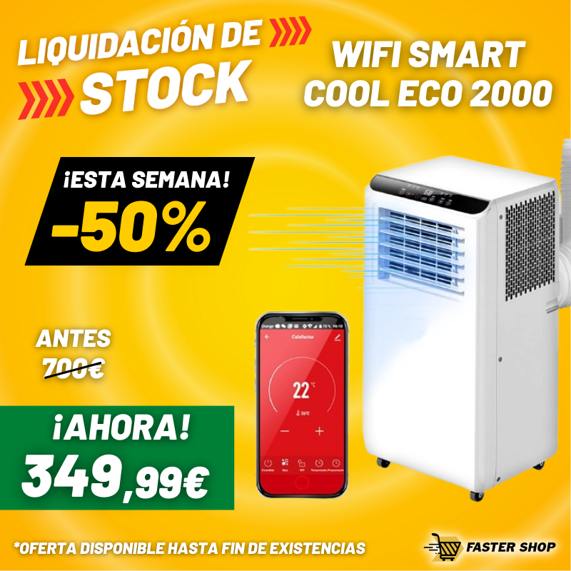 Aire Acondicionado Portátil Wifi Smart CoolECO