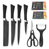 CONJUNTO DE CUCHILLOS NAMIUTSU BLACK SHARKSWISS™  (6 PIEZAS)